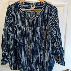 Anne Klein Women’s 3/4 Length Sleeve Blouse (M)